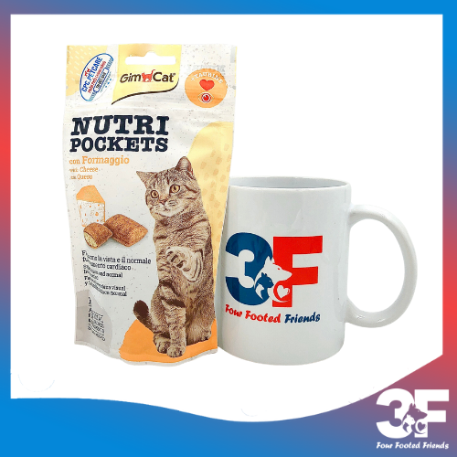 BÁNH SNACK GIMCAT NUTRI POCKETS MÈO CÓ NHÂN GÓI 60G - VỊ PHÔ MAI