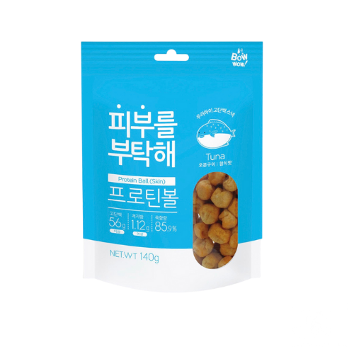 Thịt Viên Bowwow - Chăm sóc da lông Cho Thú Cưng Protein Ball Skin - Gói 140g