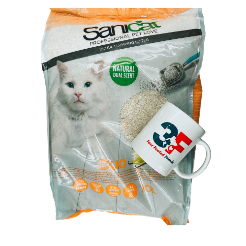 Sanicat 313019 - Cát vệ sinh Bentonite 10L - Quýt Vani