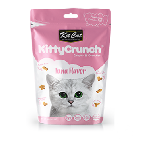 Bánh thưởng cho mèo Kitty Crunch - Vị Cá Ngừ: MÀU HỒNG