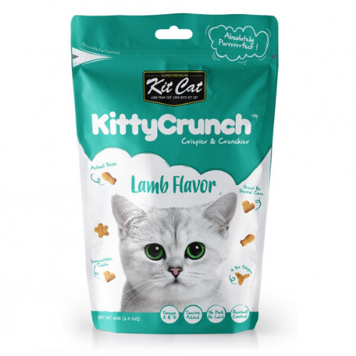 Bánh thưởng cho mèo Kitty Crunch - Vị Cừu - MÀU XANH LÁ