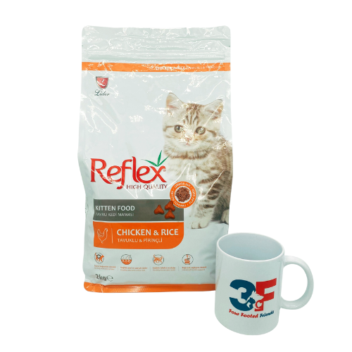 Thức ăn hạt cho MÈO CON - Reflex Kitten 2KG: Vị Gà và Gạo