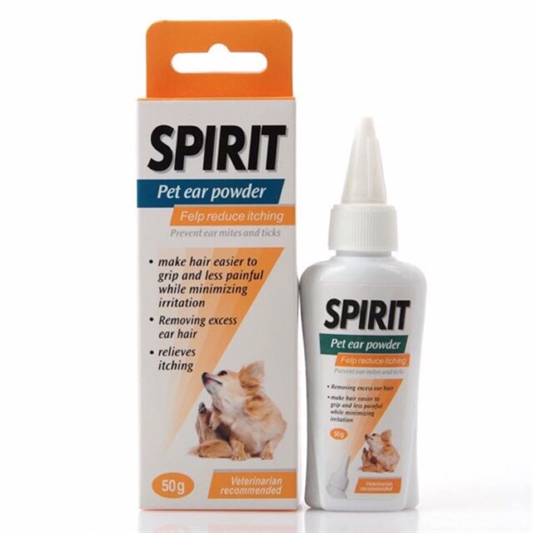 BỘT NHỔ LÔNG TAI CHO CHÓ SPIRIT 50G