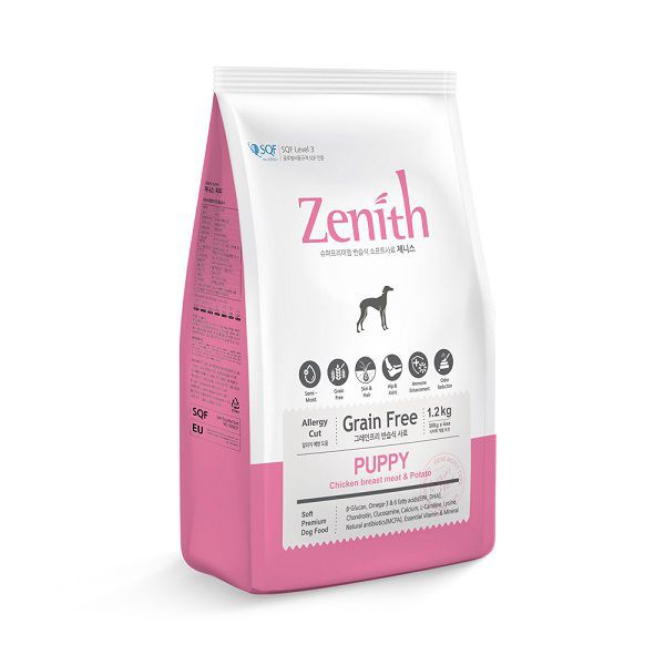 Thức ăn hạt mềm Zenith Puppy - Dành cho Chó Con Vị Gà - Túi 1,2kg - Bao Bì Chính Hãng