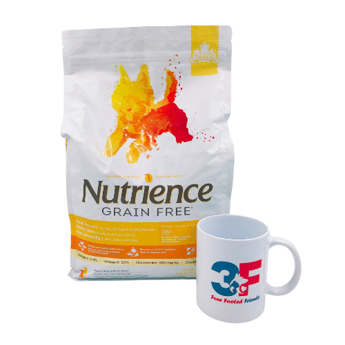 Thức ăn hạt cho chó Nutrience Grain Free vị gà tây, gà Canada và cá trích 2.5KG