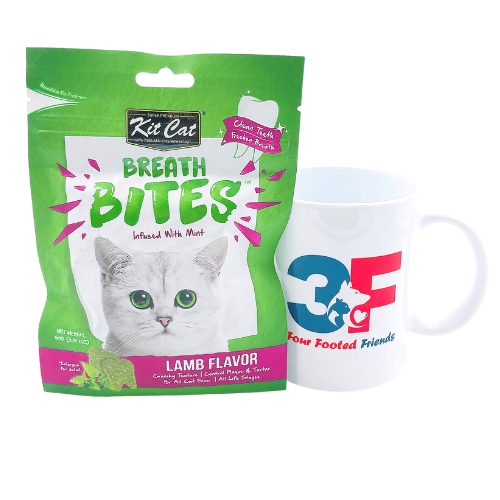 Bánh thưởng cho mèo KitCat Breath Bites - CỪU - 60g: TÍM